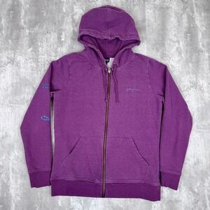 Patagonia Rope Script Midweight Full-Zip Hoody Womens S Purple Jacket Outdoors